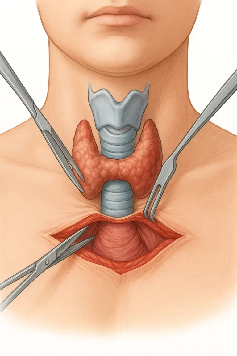 Schildklieroperatie thyroïdectomie